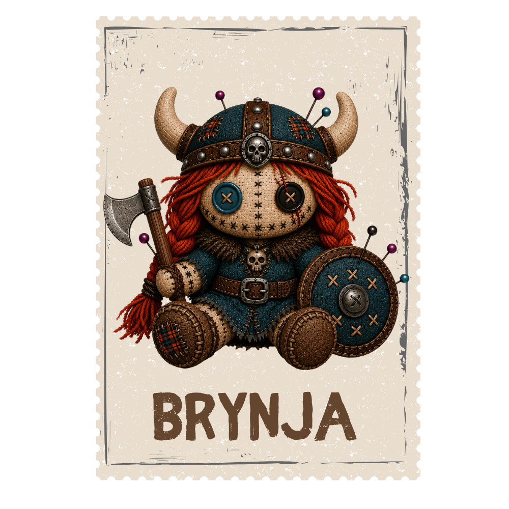 Brynja the Viking warrior doll - coming soon to Voodoo Squad