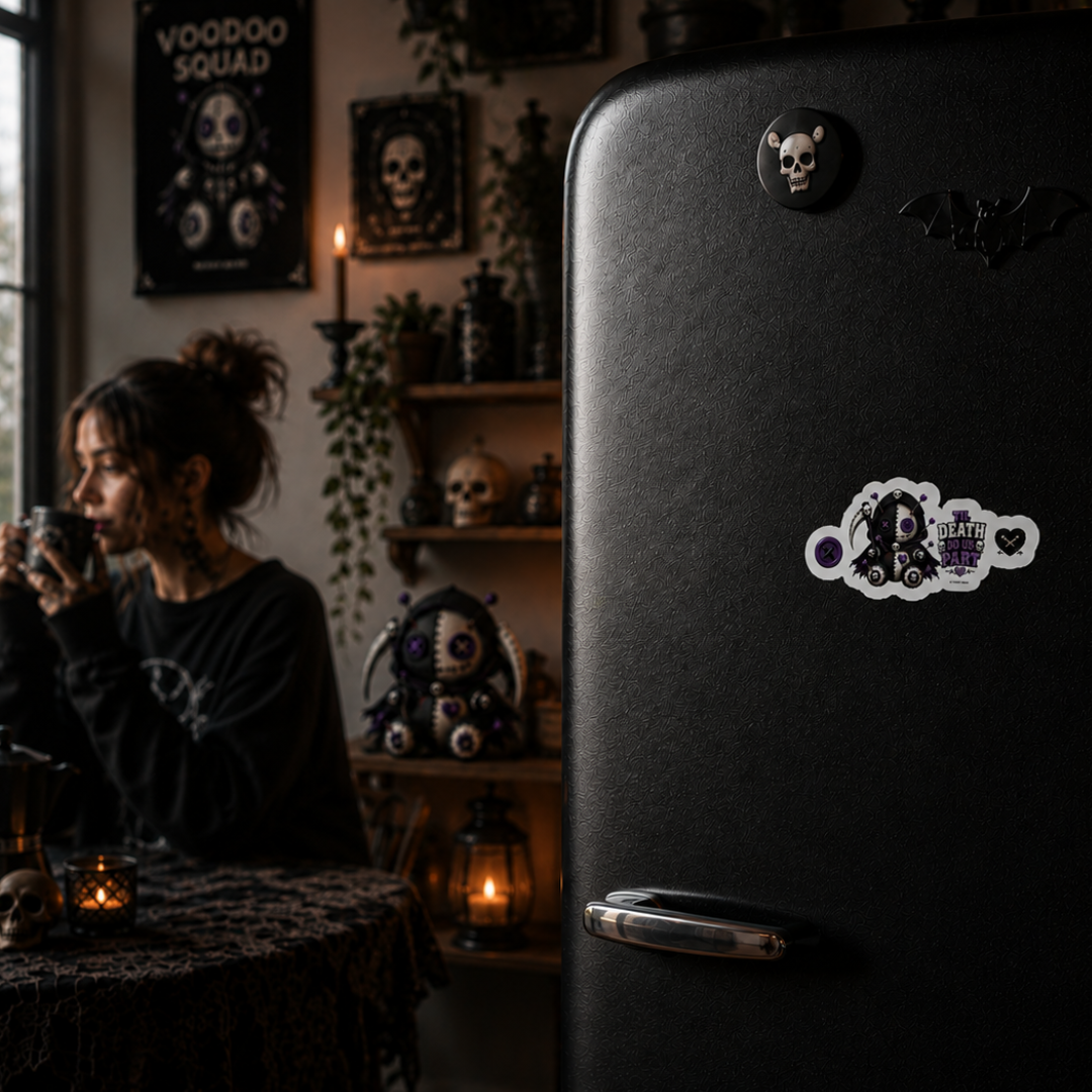 Grim Reaper Sticker mockup - Voodoo Squad