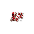 Love Heart Sticker – cute vinyl sticker with stitched heart and tartan patchwork, 3×3 inch, Voodoo Squad
