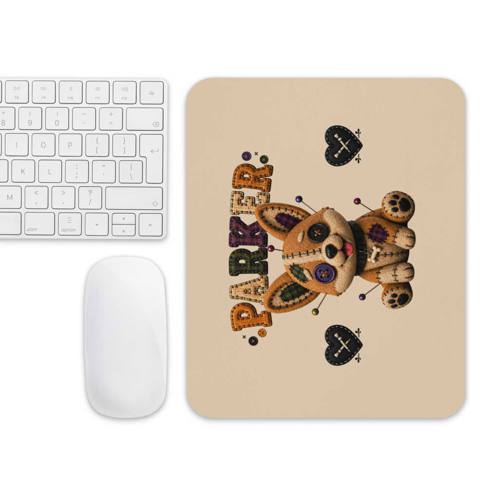 Parker Mouse Pad | Cute Gothic Dog Desk Mat | Voodoo Squad