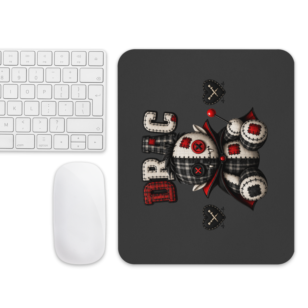 Drac Mouse Pad | Cute Gothic Vampire Desk Mat | Voodoo Squad