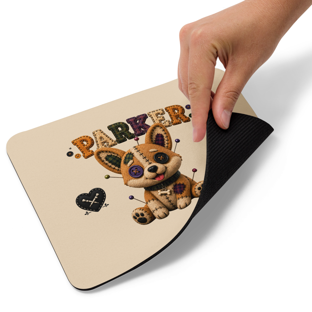 Parker Mouse Pad | Cute Gothic Dog Desk Mat | Voodoo Squad