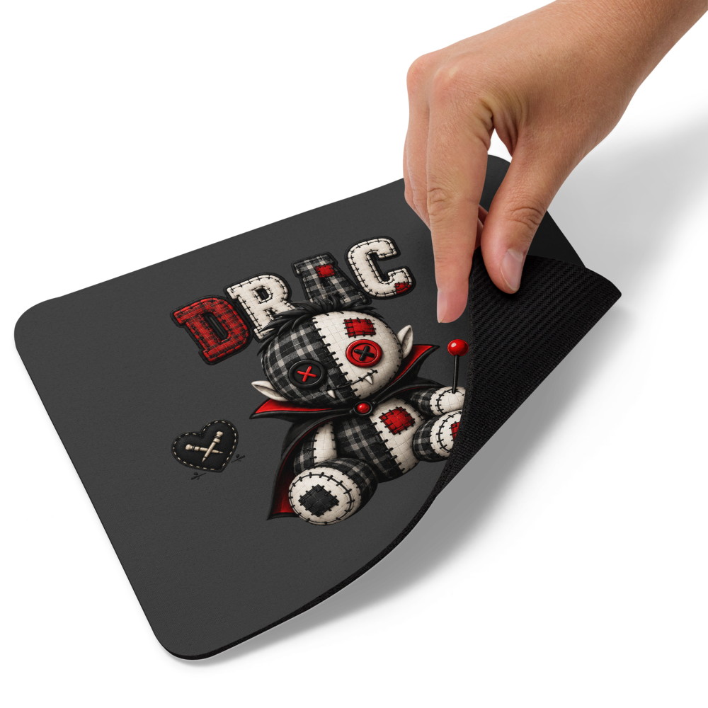 Drac Mouse Pad | Cute Gothic Vampire Desk Mat | Voodoo Squad
