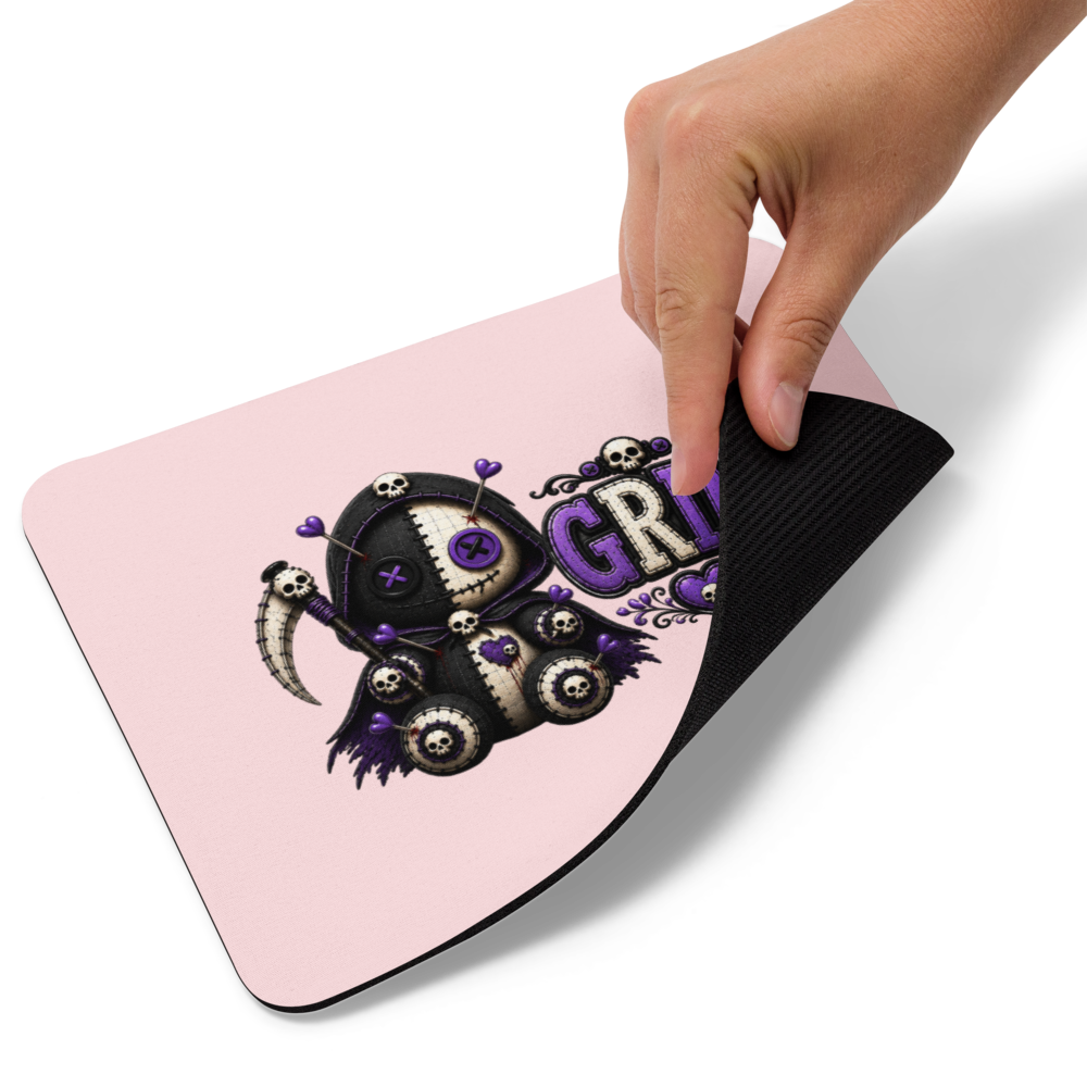 Grim Mouse Pad | Gothic Cute Desk Mat | Voodoo Squad