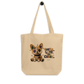 Parker Corgi Tote Bag – cute organic cotton tote bag with corgi design, Voodoo Squad